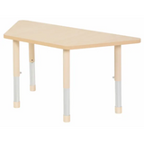 Aurum Spaces - Trapezoidal Table - 120 x 50 cm - Natural - 57-79.5 cm - Modern Teaching Aids NZ