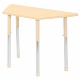 Aurum Spaces - Trapezoidal Table - 120 x 50 cm - Natural - 57-79.5 cm - Modern Teaching Aids NZ