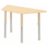 Aurum Spaces - Trapezoidal Table - 120 x 50 cm - Natural - 57-79.5 cm - Modern Teaching Aids NZ