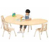 Aurum Spaces - Group Table - 180 x 120 cm - Natural - 39-61.5 cm - Modern Teaching Aids NZ