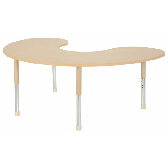 Aurum Spaces - Group Table - 180 x 120 cm - Natural - 57-79.5 cm - Modern Teaching Aids NZ