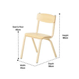 Aurum Spaces - Metal Chair - 45 cm Seat Height - Modern Teaching Aids NZ