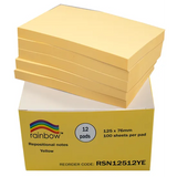 Sticky Notes Yellow 100's 125 x 76mm - Pack of 12
