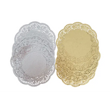 Metallic Gold & Silver Paper Doilies Kit