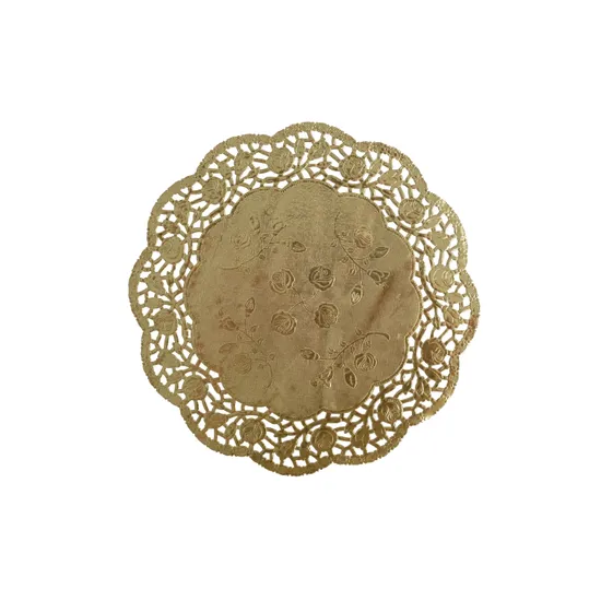 Metallic Gold & Silver Paper Doilies Kit