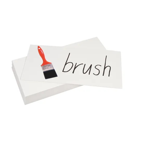 White Flash Cards (102 x 203mm) 300gsm - Pack of 100 - Modern Teaching Aids NZ