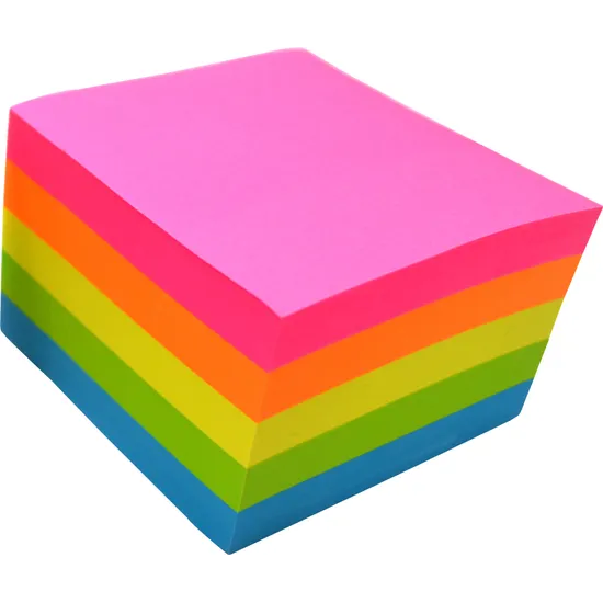 Sticky Notes Fluoro 100's 76 x 76 mm - Pack of 5