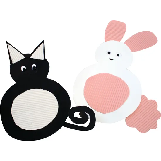 Assorted Corrugated Cardboard Squares 18cm - Pack of 50 - Modern Teaching Aids NZ