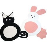 Assorted Corrugated Cardboard Squares 18cm - Pack of 50 - Modern Teaching Aids NZ