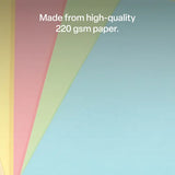 Pastel Cardboard A4 220gsm - Pack of 100 - Modern Teaching Aids NZ