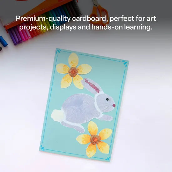 Pastel Cardboard A4 220gsm - Pack of 100 - Modern Teaching Aids NZ