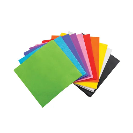Assorted Tissue Paper Squares 12.5cm - Pack of 480 - Modern Teaching Aids NZ