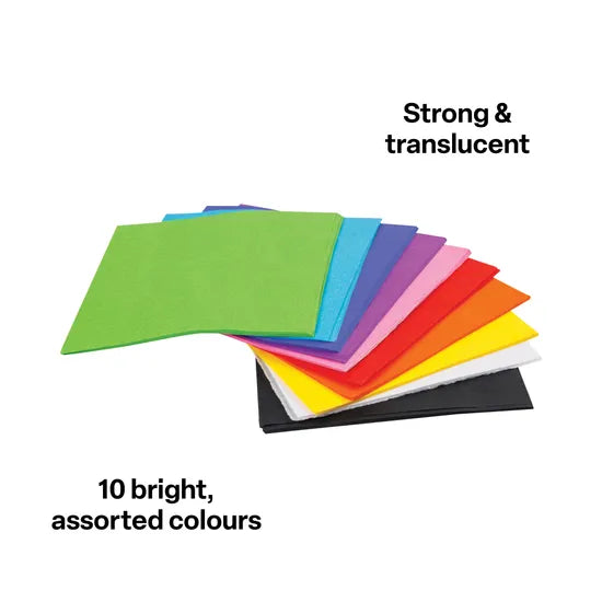 Assorted Tissue Paper Squares 12.5cm - Pack of 480 - Modern Teaching Aids NZ