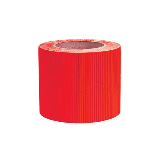 Red Corrugated Border Roll (60mm x 30m) - Modern Teaching Aids NZ