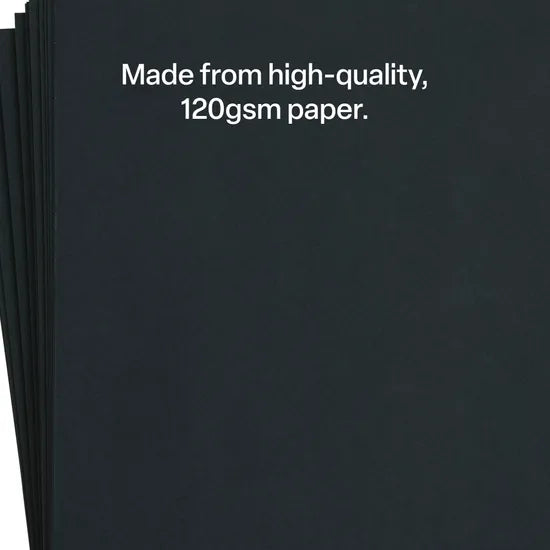 Black Cover Paper A4 120gsm - Pack of 100 - Modern Teaching Aids NZ