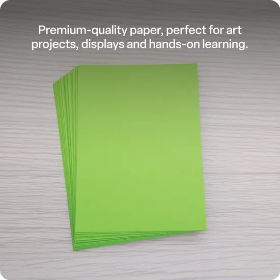 Lime Green Cover Paper A4 120gsm - Pack of 100 - Modern Teaching Aids NZ