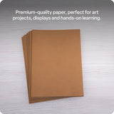 Brown Cover Paper A4 120gsm - Pack of 100 - Modern Teaching Aids NZ