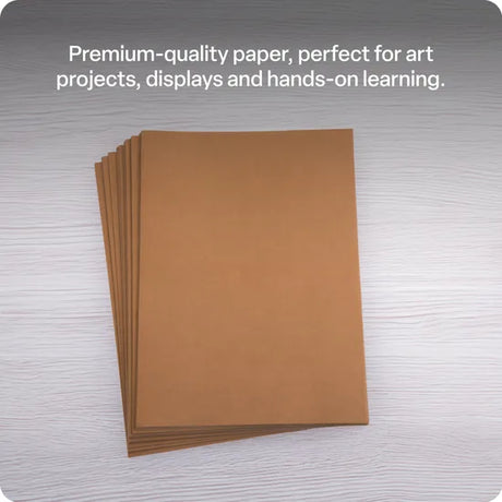 Brown Cover Paper A4 120gsm - Pack of 100 - Modern Teaching Aids NZ