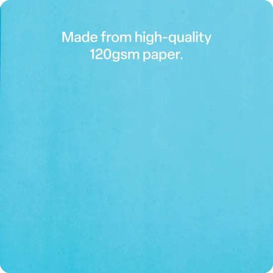 Bright Blue Cover Paper A4 120gsm - Pack of 100 - Modern Teaching Aids NZ