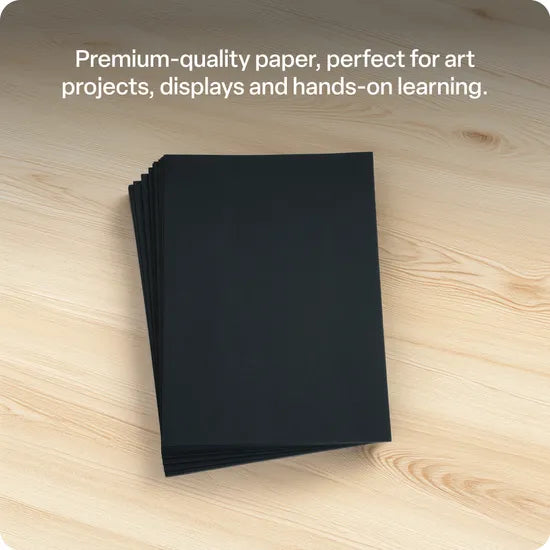 Black Cover Paper A3 120gsm - Pack of 100 - Modern Teaching Aids NZ