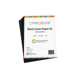 Black Cover Paper A3 120gsm - Pack of 100 - Modern Teaching Aids NZ