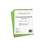 Lime Green Cover Paper A3 120gsm - Pack of 100 - Modern Teaching Aids NZ