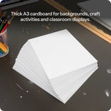 White Cardboard A3 220gsm - Pack of 100 - Modern Teaching Aids NZ