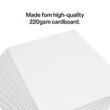White Cardboard A3 220gsm - Pack of 100 - Modern Teaching Aids NZ