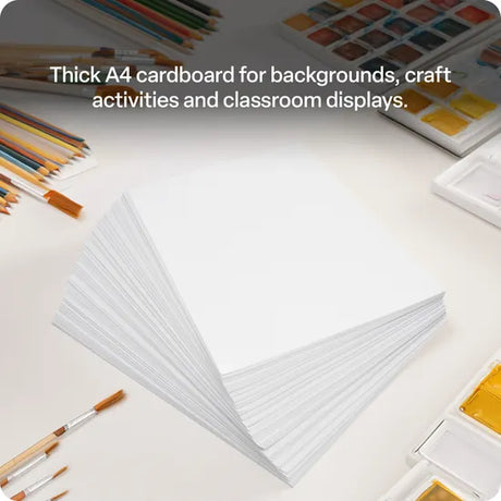 White Cardboard A4 220gsm - Pack of 100 - Modern Teaching Aids NZ
