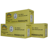 Sticky Notes Yellow 100's 50 x 38 mm - Pack of 12