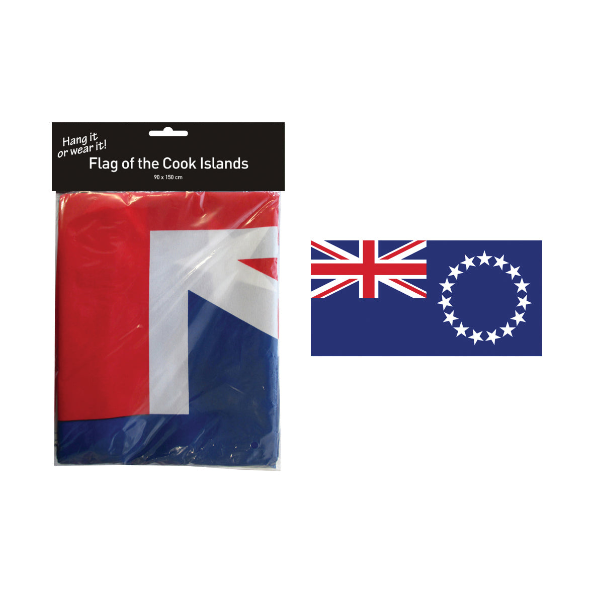 Flag Cook Islands Hang Wear 90 - Modern Teaching Aids NZ