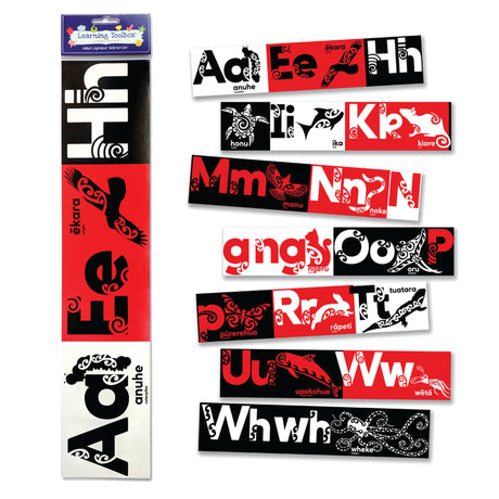 Wall Border NZ Maori Alphabet - Modern Teaching Aids NZ