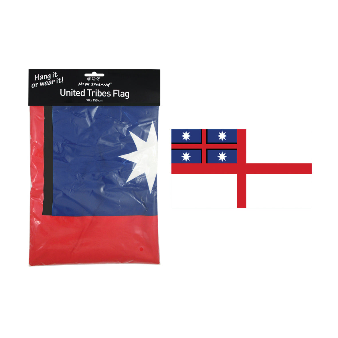 Flag United Tribes NZ 90x150 - Modern Teaching Aids NZ