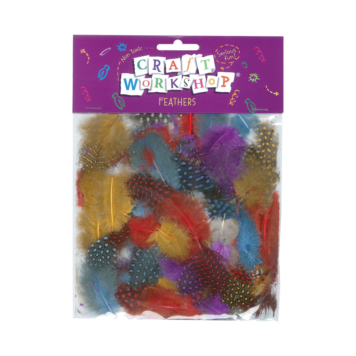 Craft Feathers Assorted Cols 6 - Modern Teaching Aids NZ