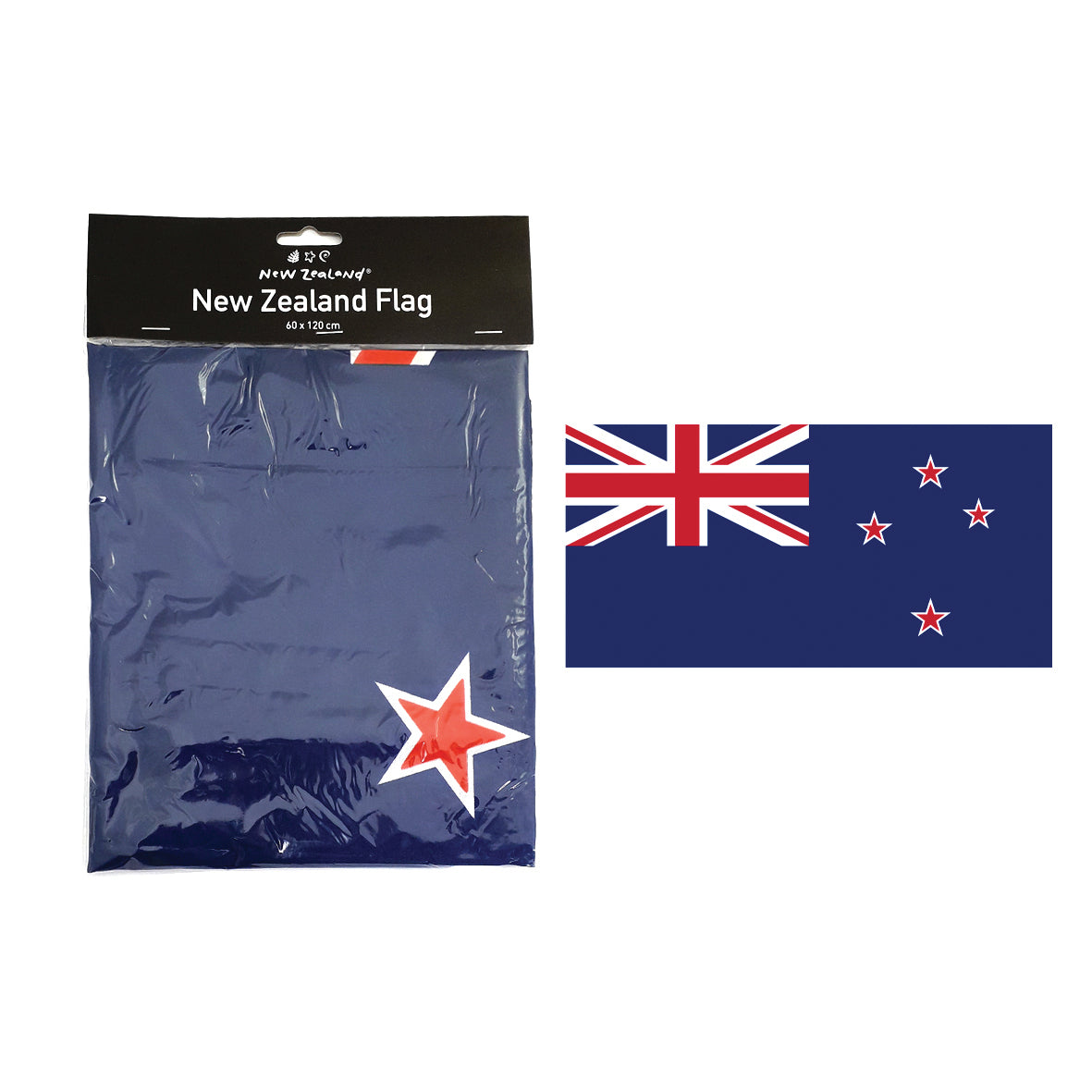 Flag NZ 2 Grommets 60x120cm - Modern Teaching Aids NZ