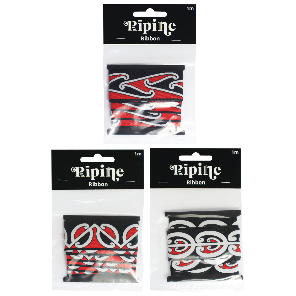 Craft Ribbon NZ Maori 1m 3asst - Modern Teaching Aids NZ