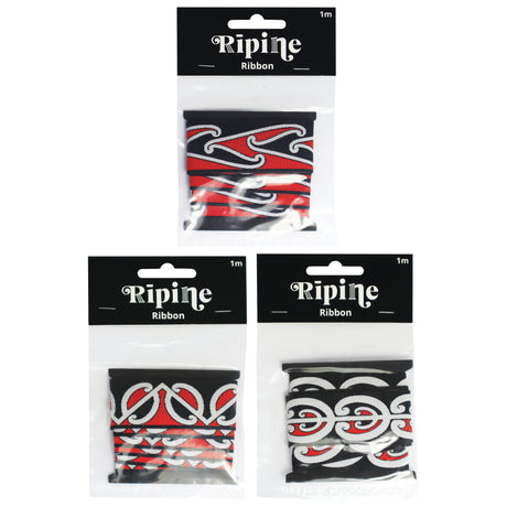 Craft Ribbon NZ Maori 1m 3asst - Modern Teaching Aids NZ
