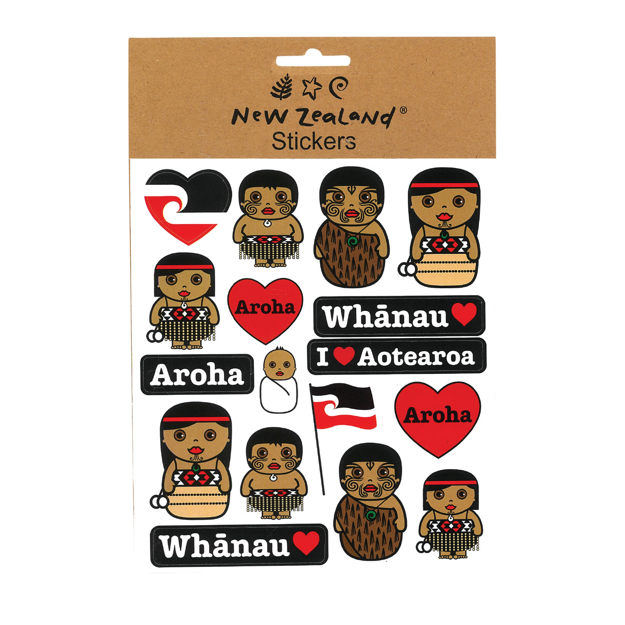 Stickers Whanau Aroha 15x17cm - Modern Teaching Aids NZ