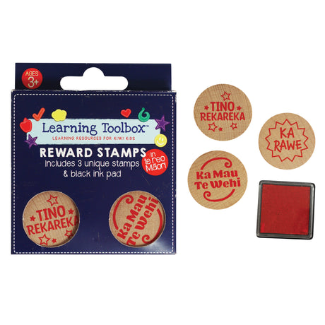 Te Reo Praise Stamp Set 3pc+In - Modern Teaching Aids NZ