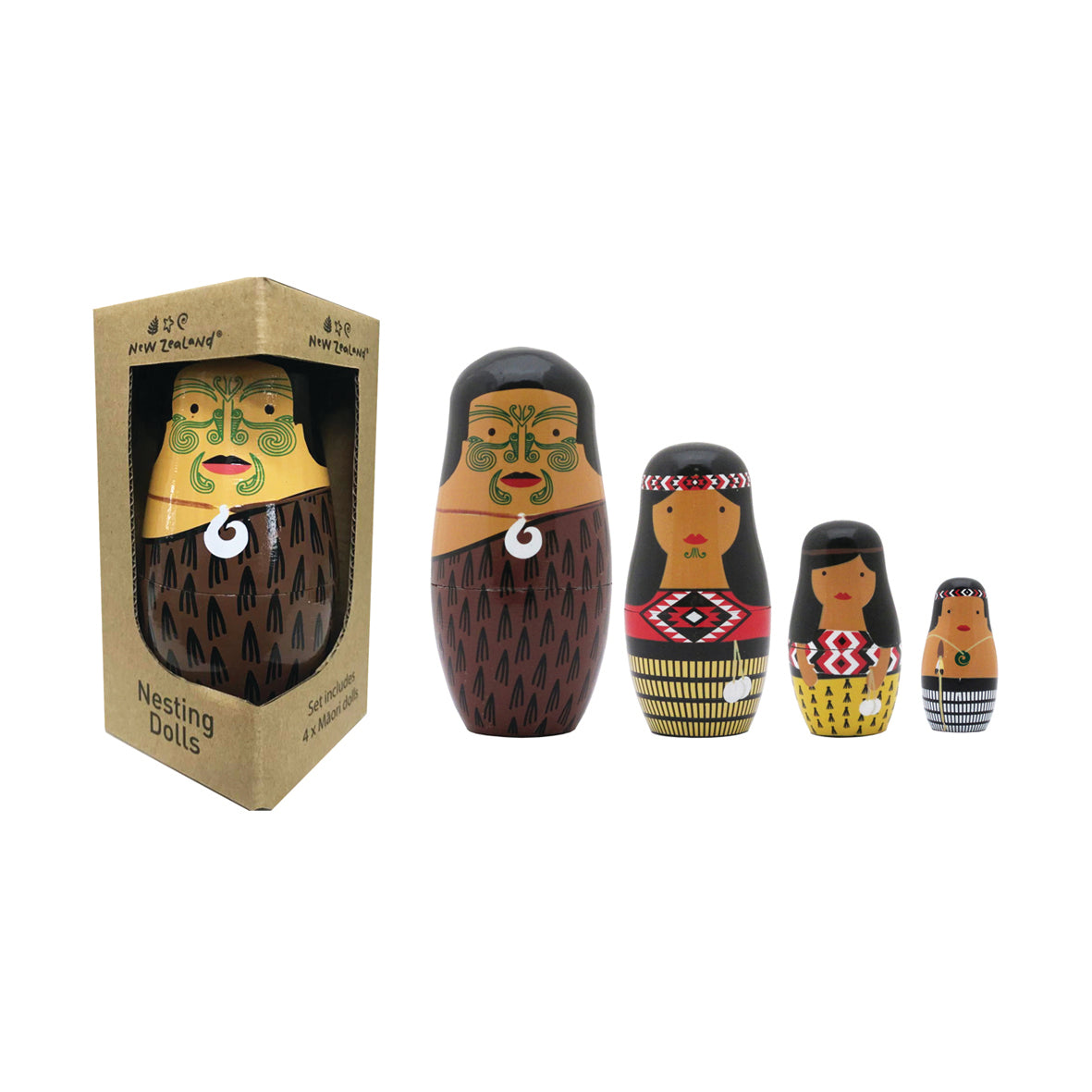Nesting Doll Whanau 4pcs - Modern Teaching Aids NZ