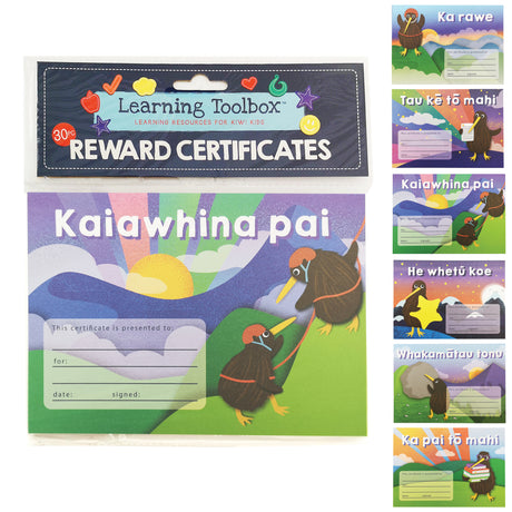 REWARD CERTIFICATES TE REO A5 - Modern Teaching Aids NZ