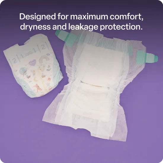 BabyLove Nappies - Newborn, 0-5 kg, Pack of 96