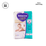 BabyLove Nappies - Infant, 3-8 kg, Pack of 88
