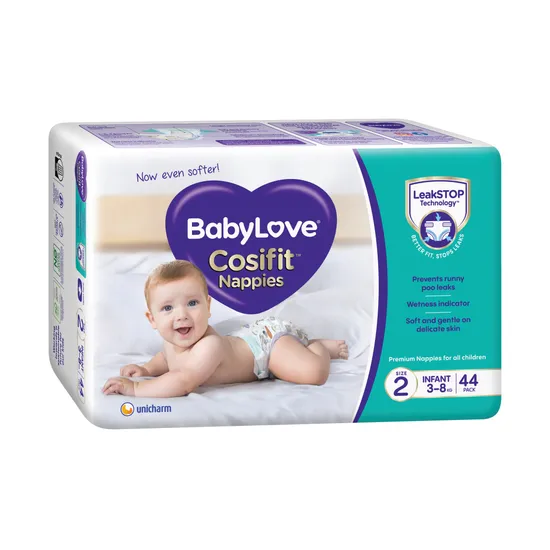 BabyLove Nappies Infant 3-8kg Bulk 88pk - Modern Teaching Aids NZ