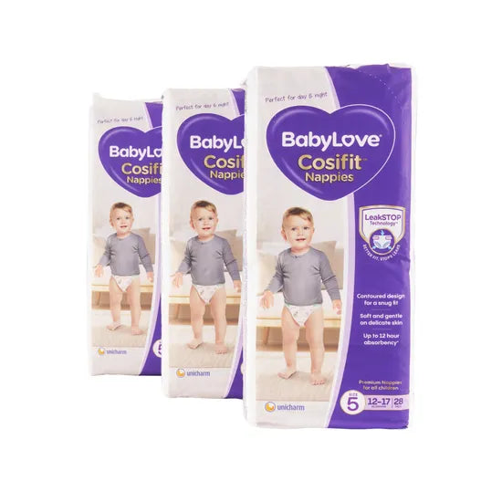 BabyLove Nappies - Walker, 12-17 kg, Pack of 84