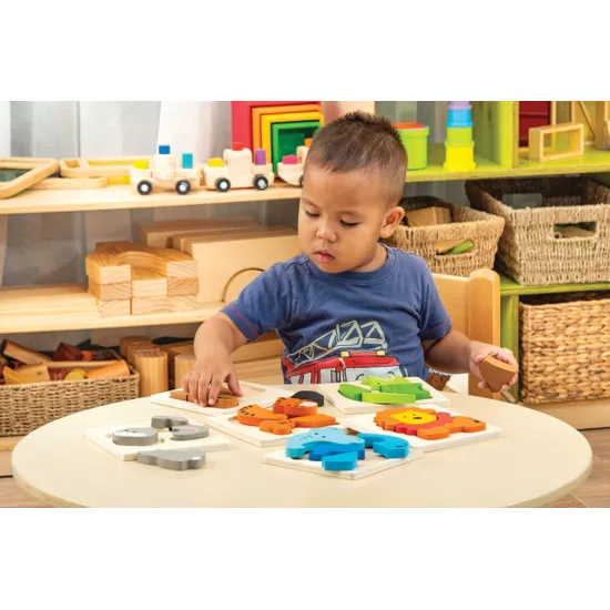 Discoveroo Chunky Puzzles - Animals Set of 6 - Modern Teaching Aids NZ