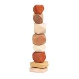 Natural Wooden Stacking Stones - Modern Teaching Aids NZ