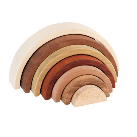 Large Wooden Rainbow Stack - Modern Teaching Aids NZ