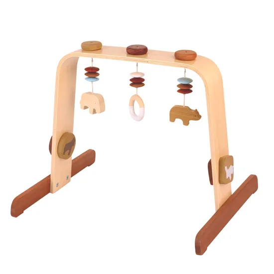 Natural Wooden Baby Play Gym - Modern Teaching Aids NZ