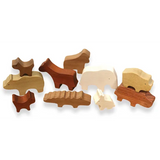 Natural Wooden Animals Stacking Game - Modern Teaching Aids NZ